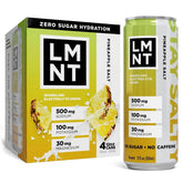 LMNT Zero Sugar Pineapple Sparkling Electrolyte Drink - 4pk/12 fl oz: No Artificial Preservatives, No Added Sugar, No Artificial Colors