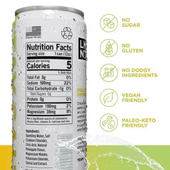 LMNT Zero-Sugar Pineapple Sparkling Electrolyte Drink - 12 fl oz